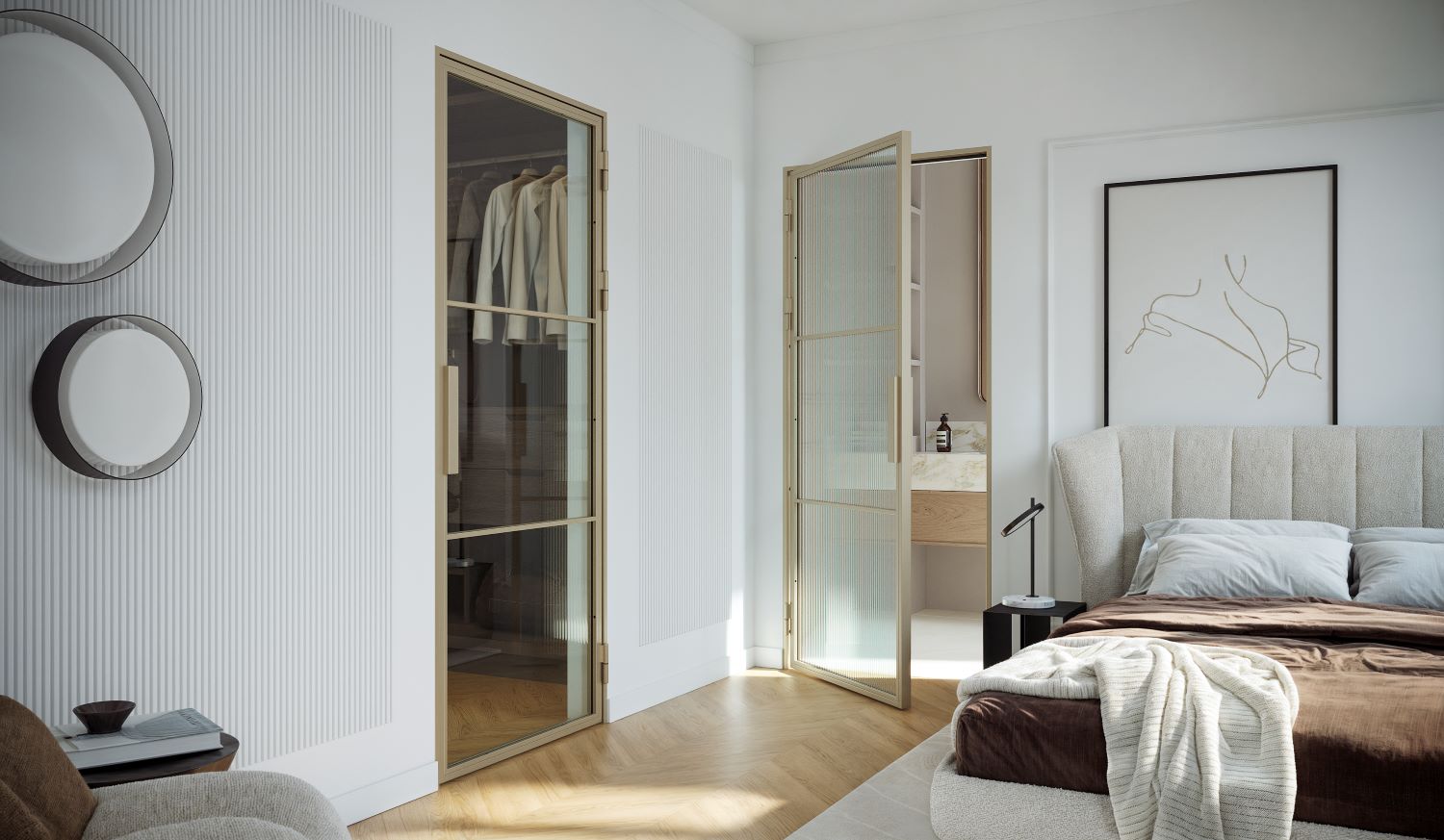 montaż drzwi loftowych ze stali na górnej szynie z rolkami jezdnymi